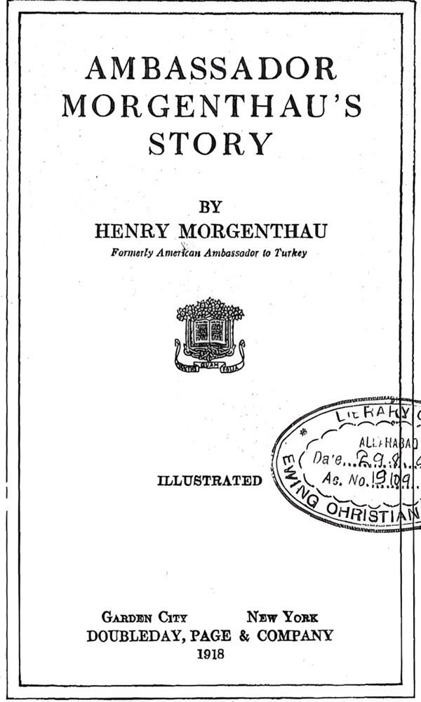 ambassador morgenthaus story